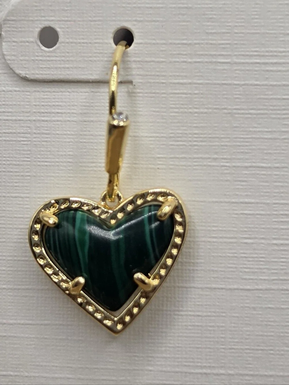 Kendra Scott Ari Heart Gold Drop Earrings
